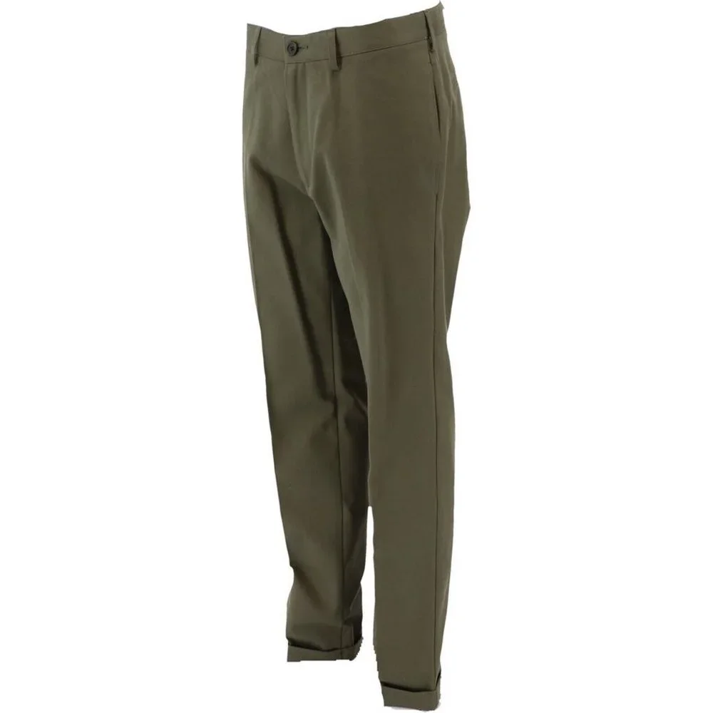 NWT‎ LANDS' END MEN'S TAILORED FIT NO IRON CHINO PANTS FOREST MOSS (GREEN) 37